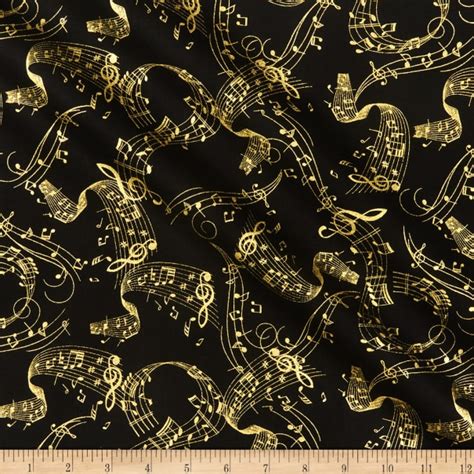 timeless treasures metallic instrumental instruments black fabric|Timeless Treasures Musical Cotton Fabric by the Yard .